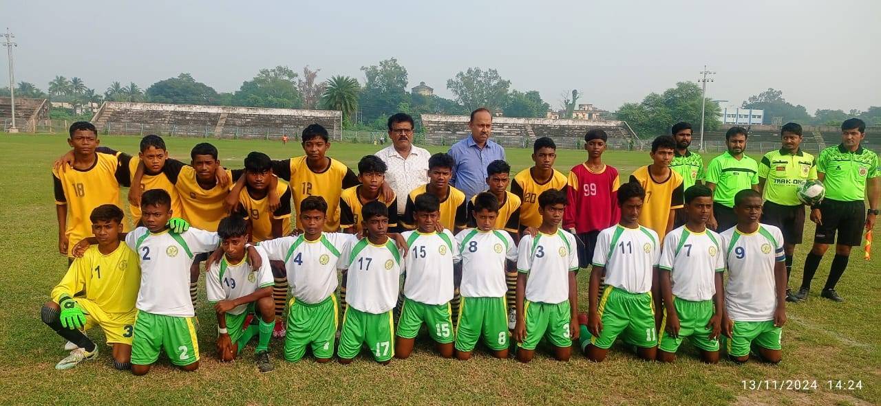 আন্ত জেলা ফুটবলে বিশাল ব্যবধানে জয়ী নদীয়া